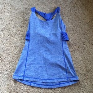 Blue lululemon tank top
