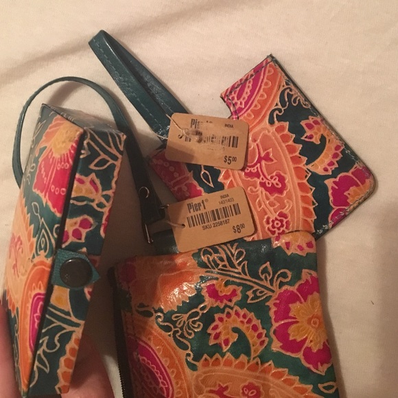 NWT Pier 1 Wristlet, Mirror & Jewelry Case Bundle - Picture 4 of 4