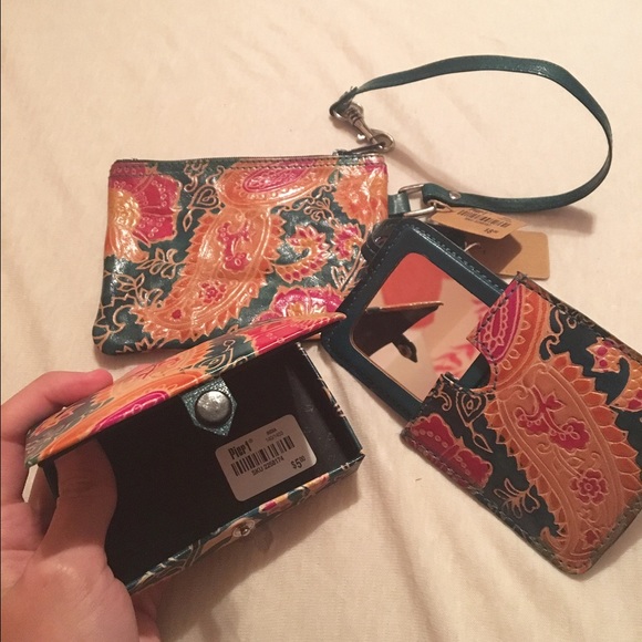 NWT Pier 1 Wristlet, Mirror & Jewelry Case Bundle - Picture 2 of 4