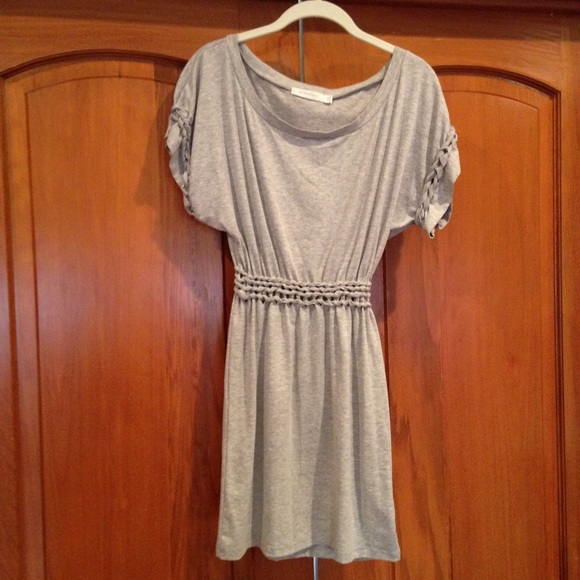 minkpink blouson dress braided