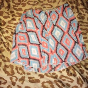 Strapless flowy crop top