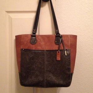 Leather handbag