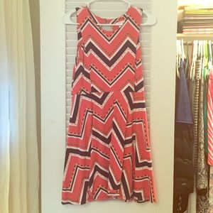 Sleeveless printed dress