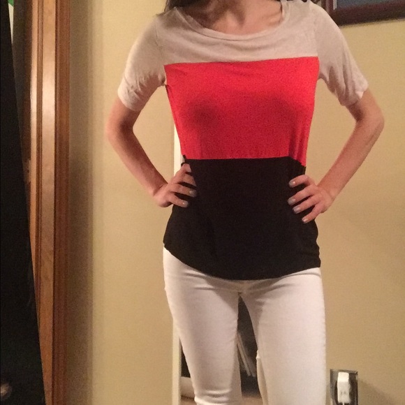 Limited color block top!
