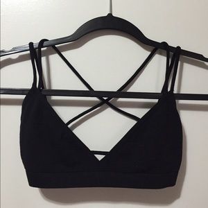 black bralette