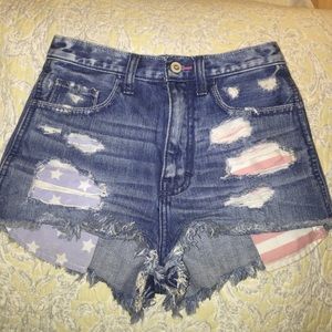 Hollister high rise shorts