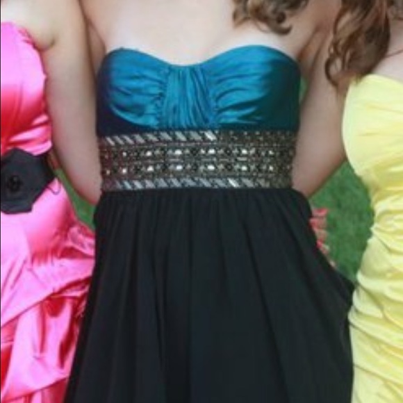 DECODE TEAL HOMECOMING DRESS - Size 4 - Picture 2 of 4
