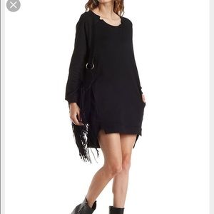 Sweatshirt dress in black