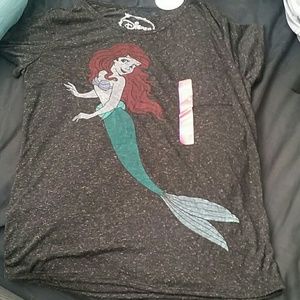 Disney Ariel The Little Mermaid Gray Tee