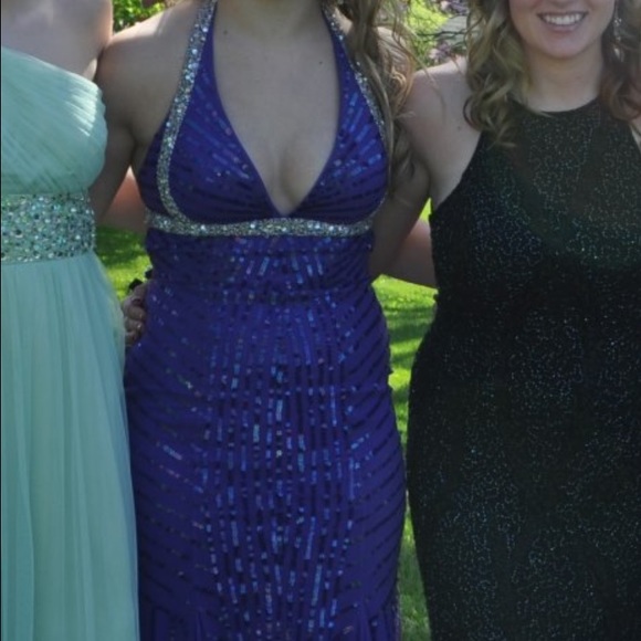 PURPLE CACHE PROM DRESS - Size XS - Picture 2 of 4