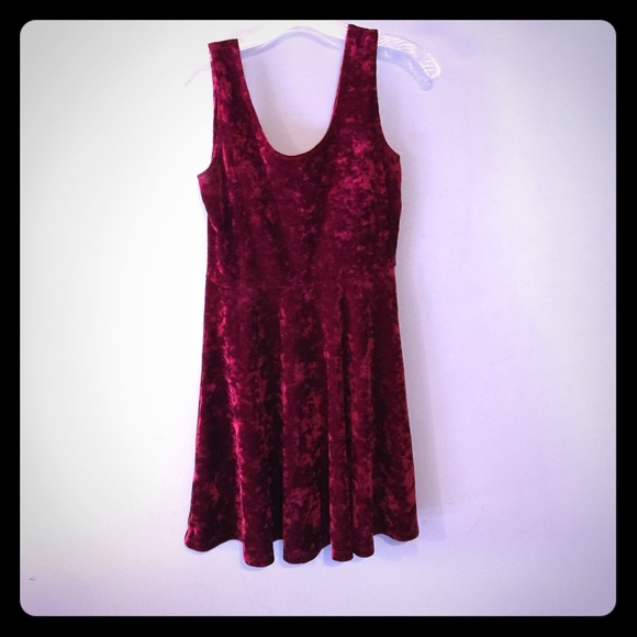 Red Velvet Skater Skirt