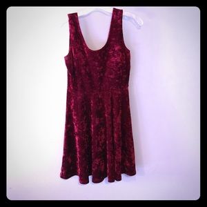 Red Velvet Skater Skirt