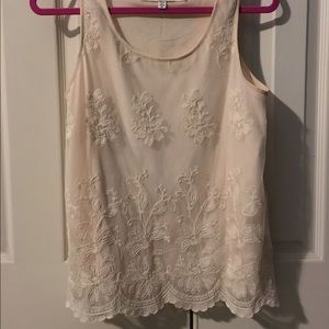 Lace tank top - Loose fit