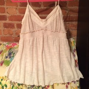 Cotton ruffle camisole