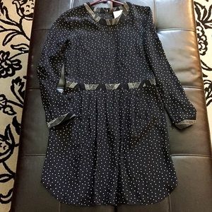 WREN 100% silk polka dot dress