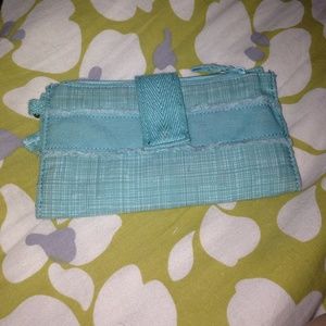 Thirty one turquoise button closure wallet