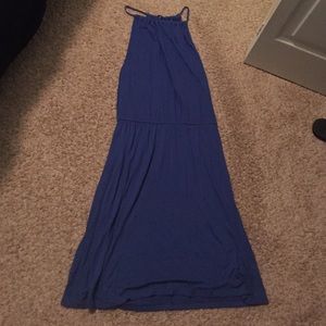 Blue, high neck skater dress!