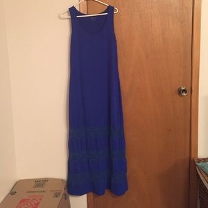 Royal blue maxi dress