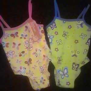 Girl's Bathing Suits, Lot of 2, 12-18 Months