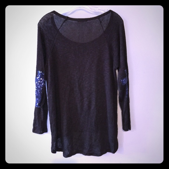 Black Sequin Sweater