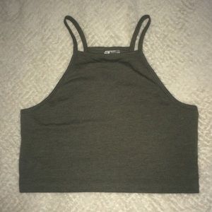Olive Green Halter Top