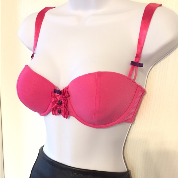 Pink bra