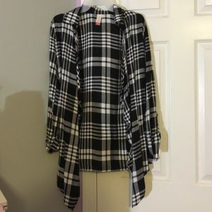 Plaid cardigan