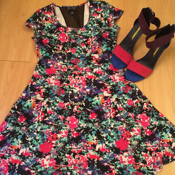 Multicolor stretchy dress