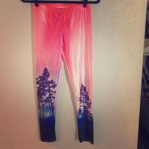 Festival Rave Forest Leggings