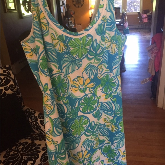 SOLD ❌❌❌❌Green and yellow Lilly dress