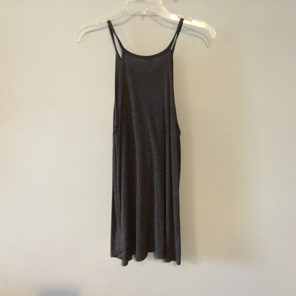 Grey Ribbed Tank Top - Picture 2 of 2