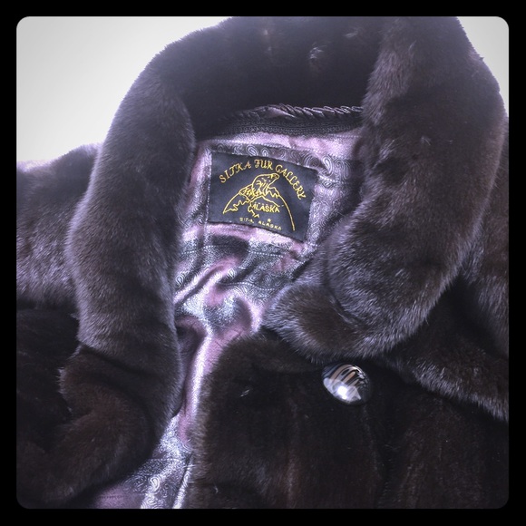 Originally $16,000 brown mink coat, silk inlay