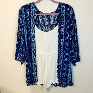 F21 Blue Kimono