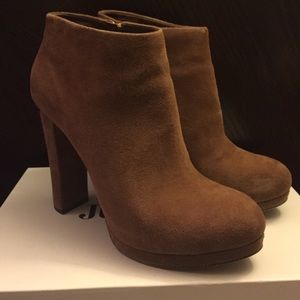 Tan booties