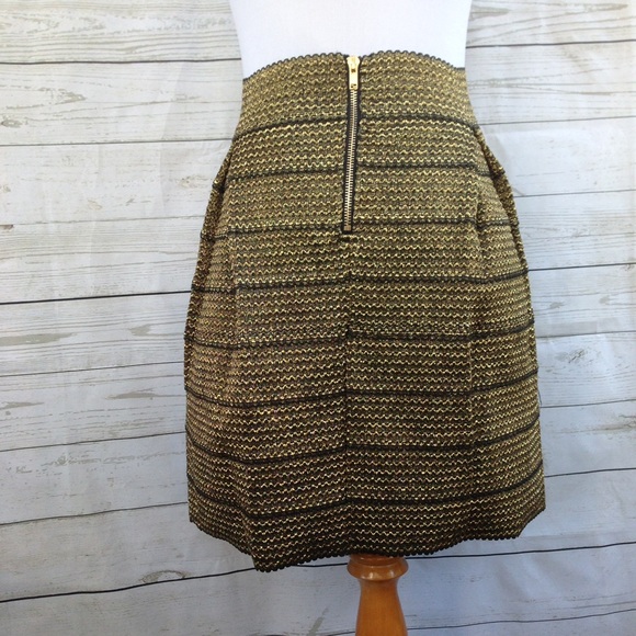 Fun 2 Fun Gold Bandage Skater Skirt - Picture 3 of 4