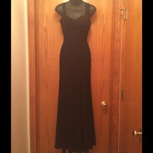 Black gown with back detail