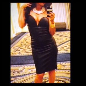 Black "leather like " dress