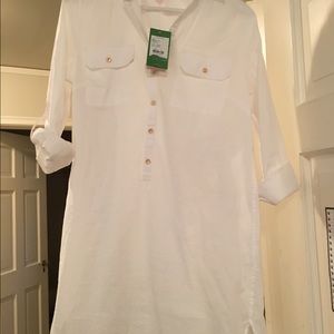 Lilly Pulitzer Captiva Tunic Resort White Small