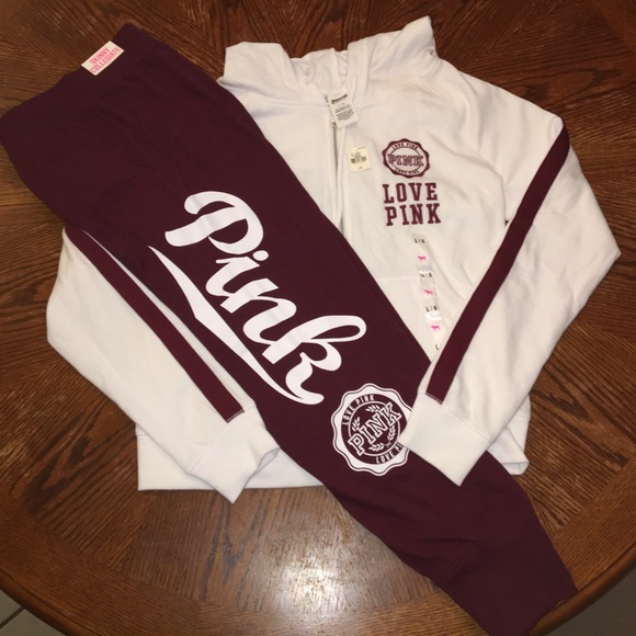 NWT Large PINK maroon outfit