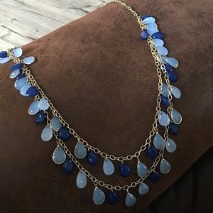 Blue/gold necklace