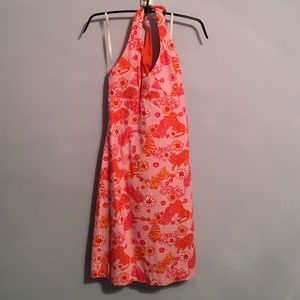 Lilly Pulitzer tiger print pink and orange dress