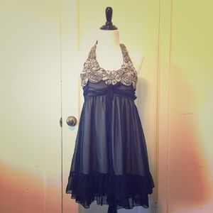 Charlotte Russe Babydoll Halter Dress