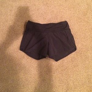 Lululemon black running shorts