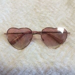 Pink Heart Shaped Sunglasses