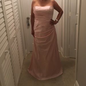 Brand new long peach bridesmaid dress