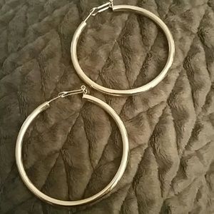 Rose Gold Colored Hoops