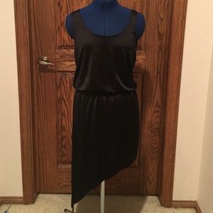 Asymmetrical Black Dress
