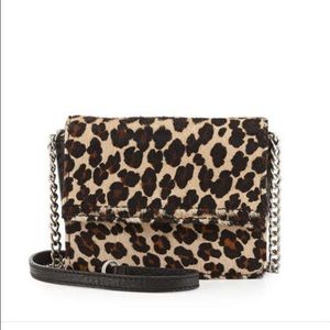 Alice + Olivia leopard-print mini crossbody.