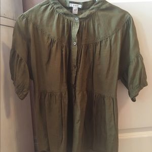 J Crew hunter green top