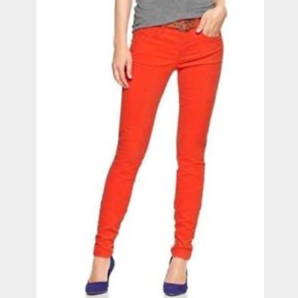 Gap Red Legging Jeans in Corduroy Size 4r
